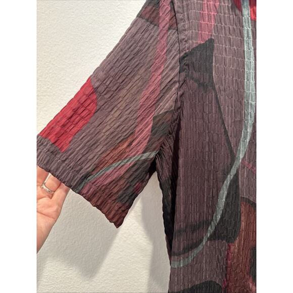 Zara Short Sleeve Shirt Men’s Size Small Artsy Lightweight Regular Fit Textured - Picture 5 of 7